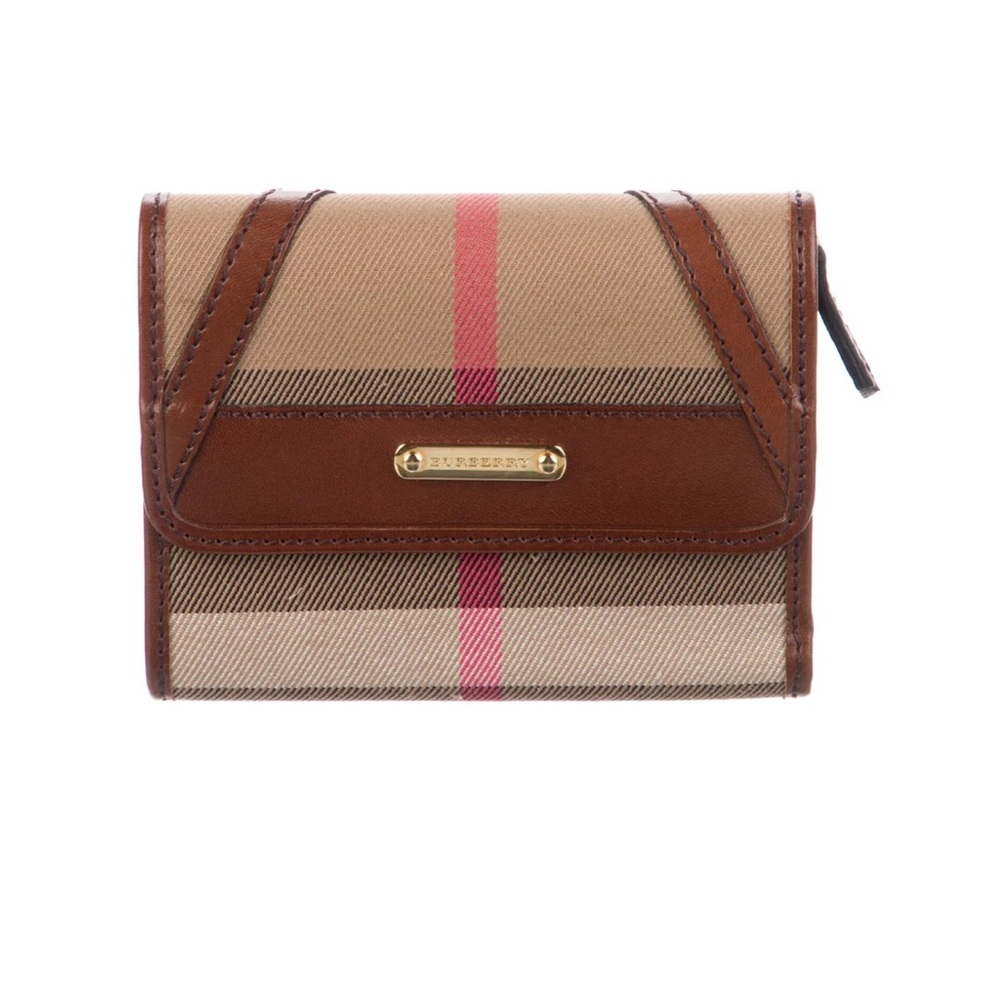 Authentic BURBERRY wallet Canva house check